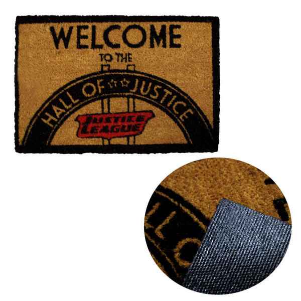 Dc Comics Coir Door Mat Hall Of Justice Door Mats & Floor Mats