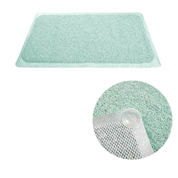 Loofah Shower Mat Green Non Slip Appliqués & Mats