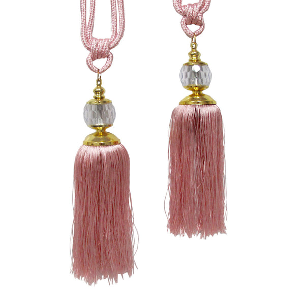 Elizabeth Pair Of Curtain Tassel Rope Ties Champagne/Gold Curtains & Drapes