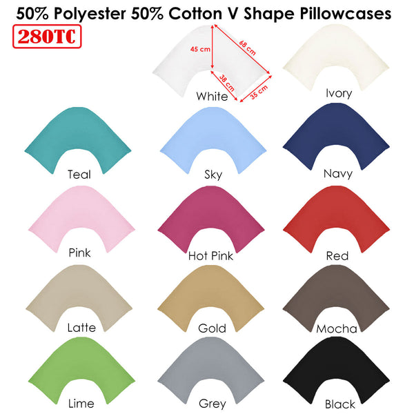 280Tc Polyester Cotton V Shape Pillowcase Sky Pillow Cases