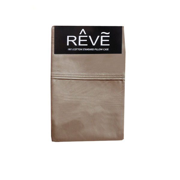 Pair Of Reve 100% Cotton Pillowcases 48 X 74 Cm Pillow Cases