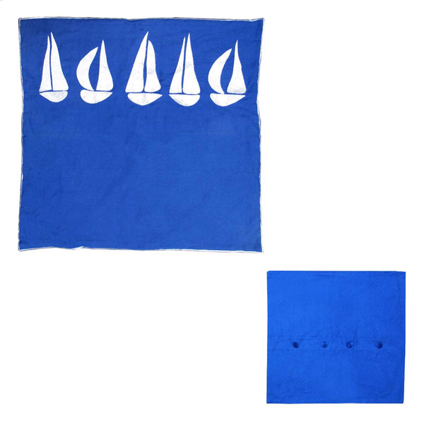 Sail Boats Cotton Embroidered Pillowcase 65 X Cm Pillow Cases
