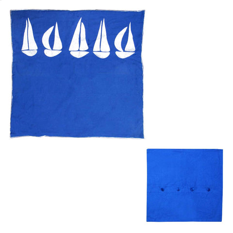Sail Boats Cotton Embroidered Pillowcase 65 X Cm Pillow Cases