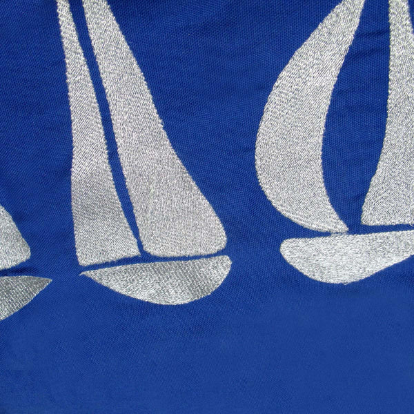 Sail Boats Cotton Embroidered Pillowcase 65 X Cm Pillow Cases