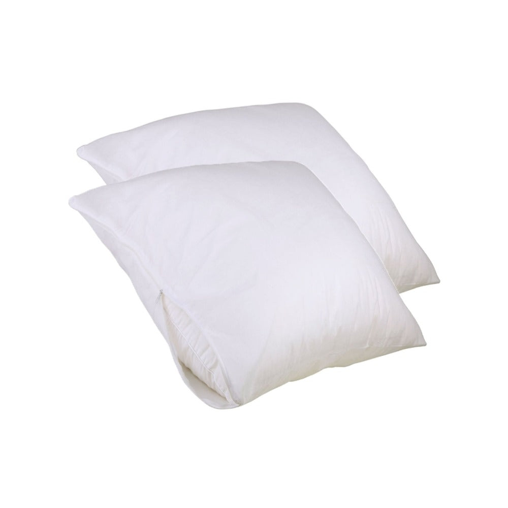 Set Of 2 Stain Resistant Pillow Protectors Pillows