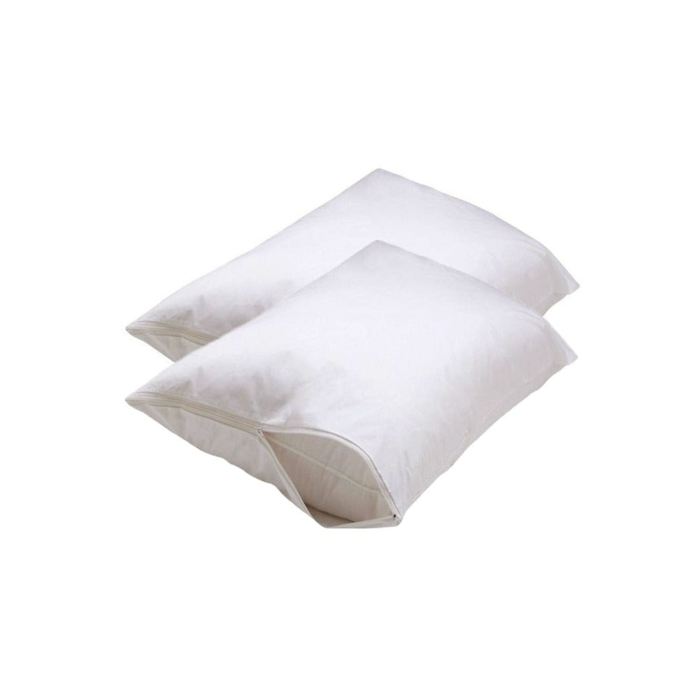 Set Of 2 Stain Resistant Pillow Protectors Pillows