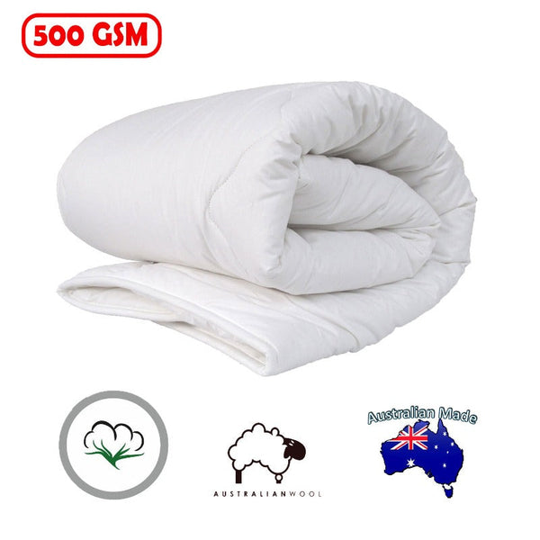 500Gsm Australian Wool Quilt Cot Size Table Runners