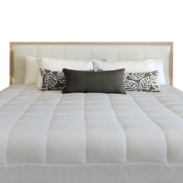 2 In 1 Cushion Quilt Pad Grey Single Quilt Covers