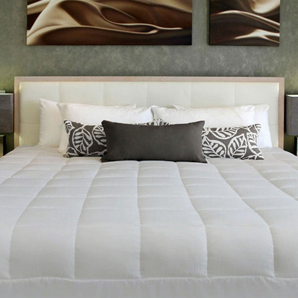 2 In 1 Cushion Quilt Pad Grey Single Quilt Covers