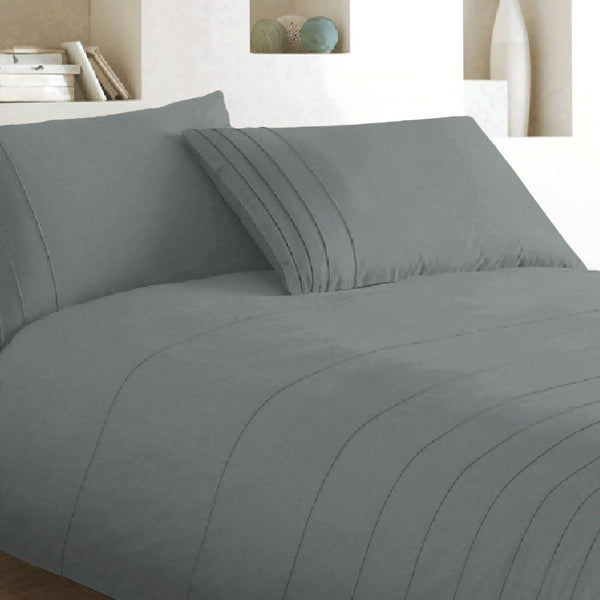 Brooklyn Charcoal Quilt Cover Set King Quilt Covers