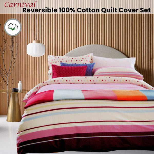 Carnival Reversible Quilt Cover Set Quilt Covers