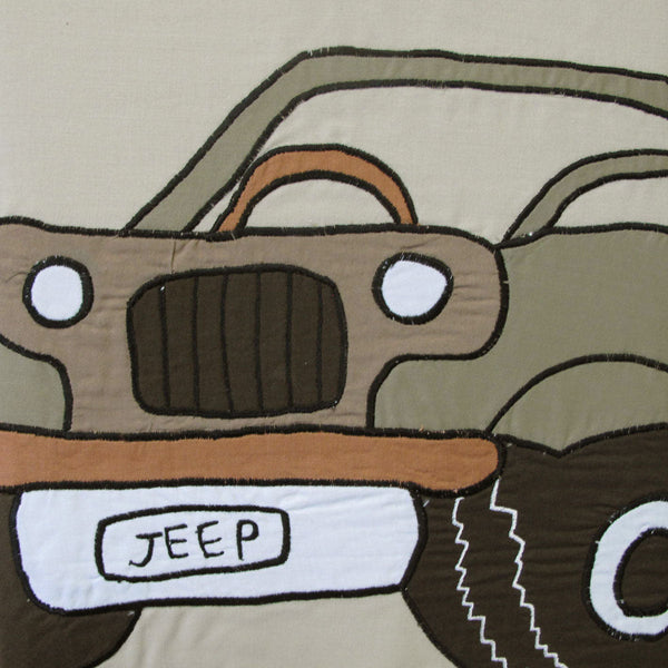 Jeep Classics Embroidered Quilt Cover Set Single Quilt Covers