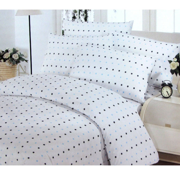 Polyester Cotton Stars Quilt Cover Set Double
