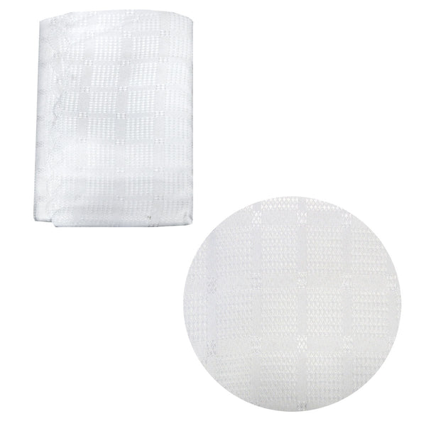 Checkered Crisp White Luxury Tablecloth 180 X 230 Cm Table Cloths
