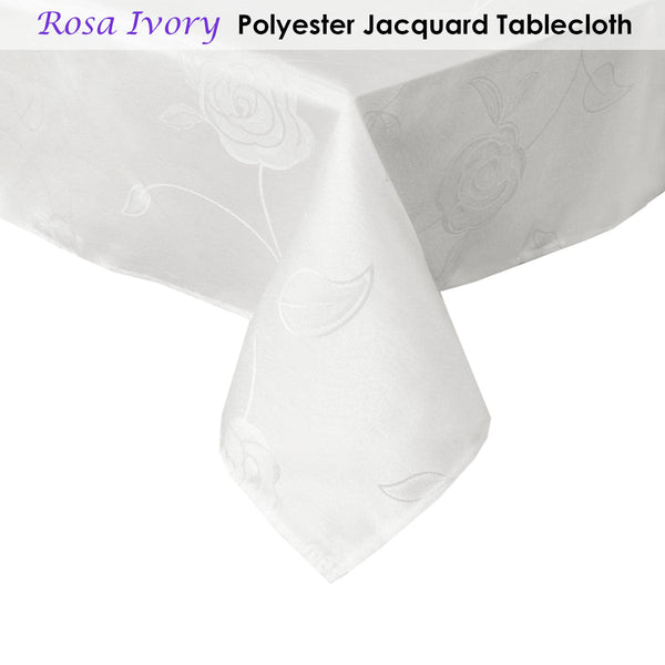 Tablecloth Rosa Ivory 135 X 180 Cm Table Cloths