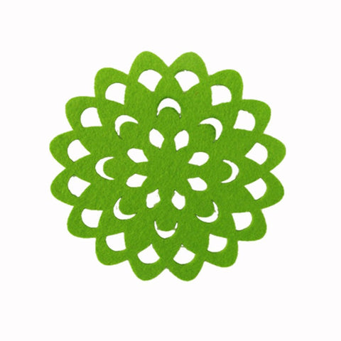 Placemats Choice Set Of 4 Felt Round Table Coasters