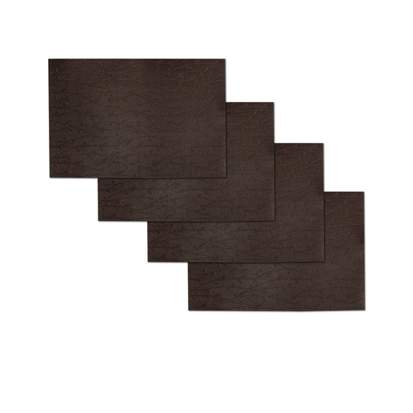 Choice Set Of 4 Pvc Table Spring Buds Chocolate Placemats