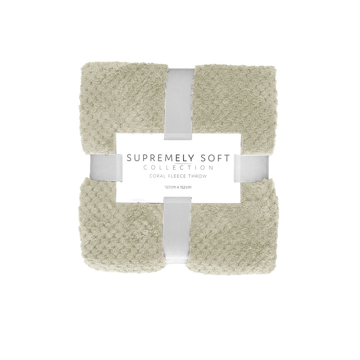 Soft Diamond Fleece Throw Rug Natural Throws & Afghans