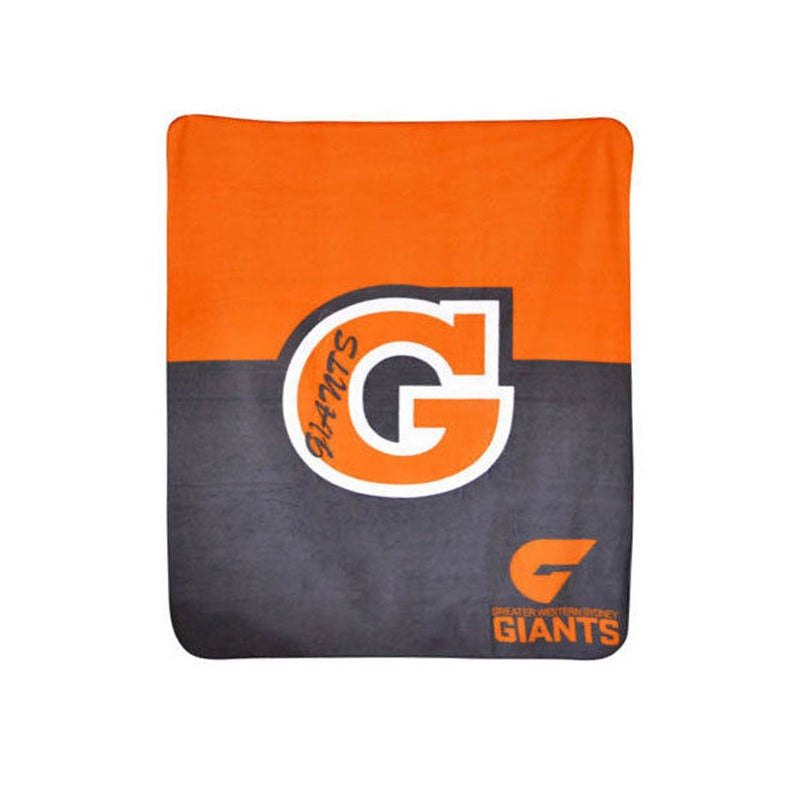 Throws & Afghans Afl Licensed Polar Fleece Throw Gws Giants Print