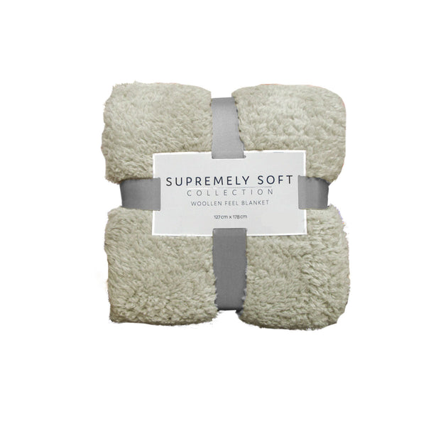 Soft Woollen Feel Throw Rug/Blanket Throws & Afghans