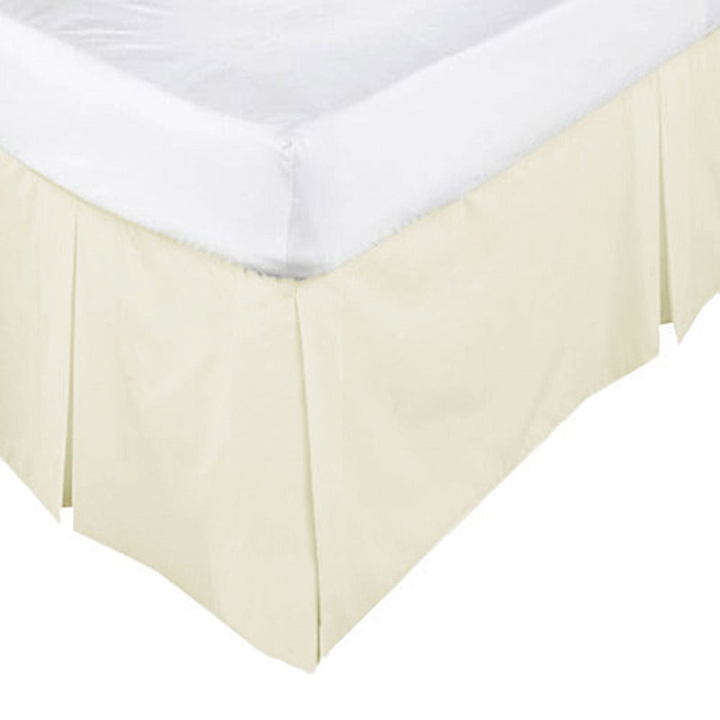 Assun Box Pleated Valance Ecru Other Bedding