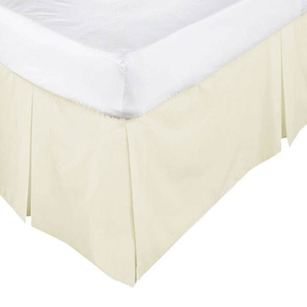 Assun Box Pleated Valance Ecru Other Bedding