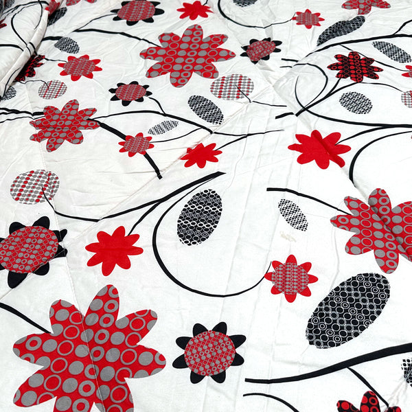 Hotel Living 3 Pce Light Weight Comforter Set Queen/King Corbett Floral Circles Comforter Sets Queen