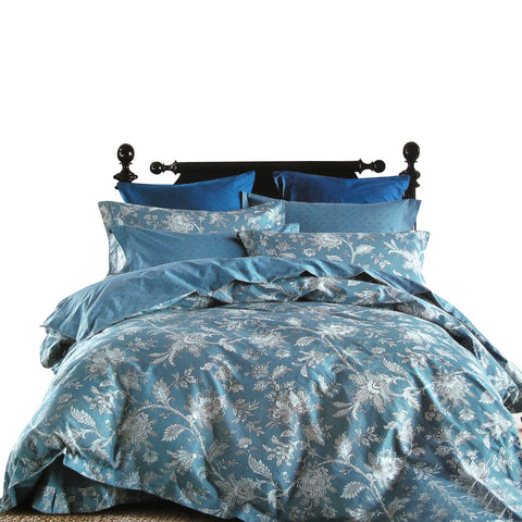 250Tc Oliver Cotton Reversible Quilt Cover Set Quilt Covers