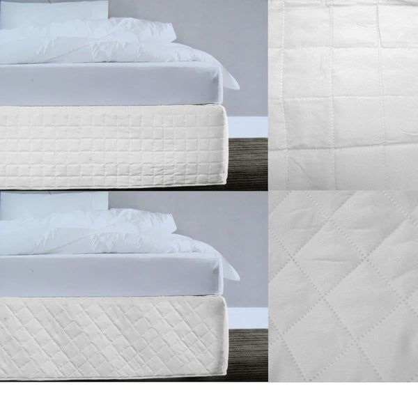 Other Bedding Assorted Brands Random Pattern Quilted Valance White Queen