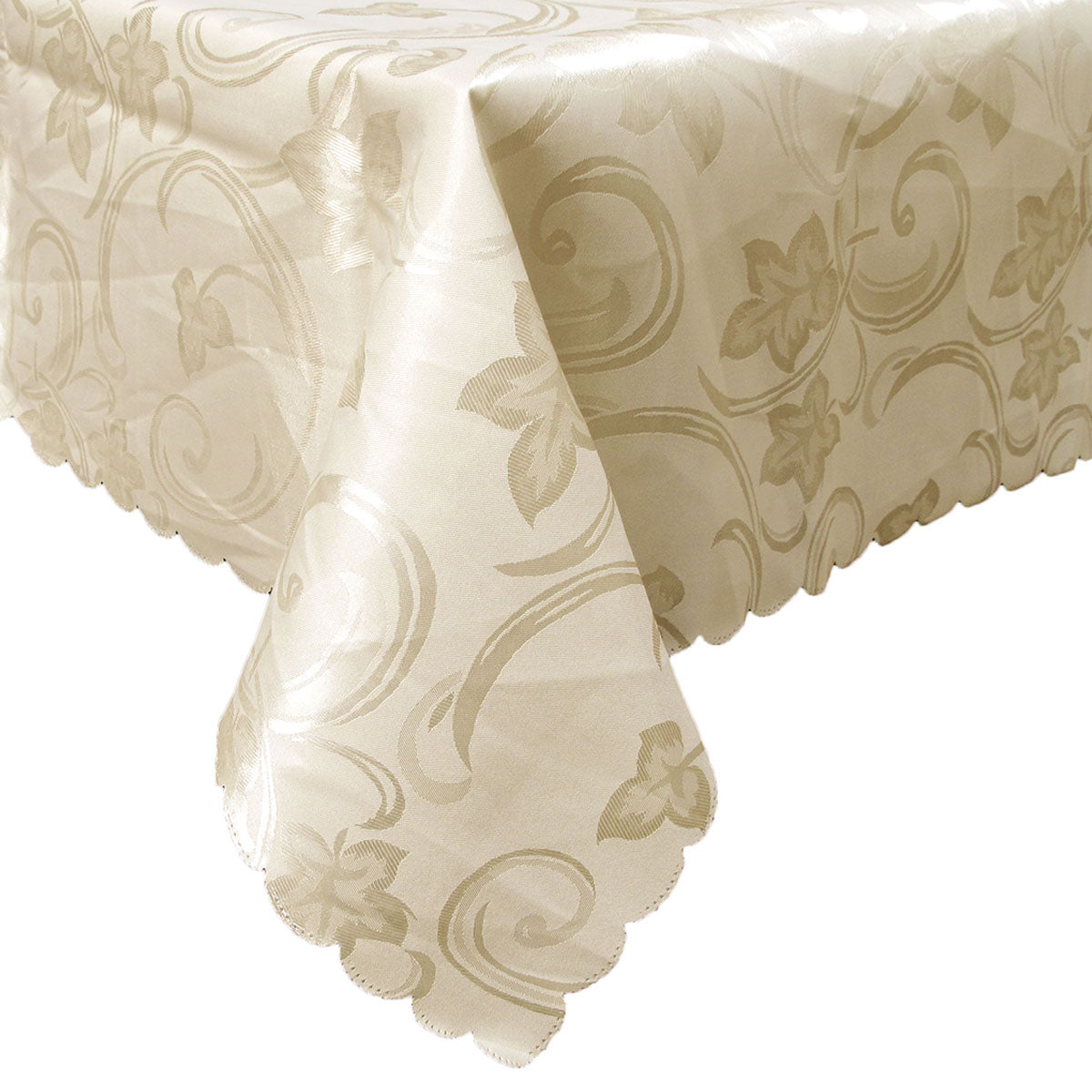 Deco Cream Luxury Tablecloth 150 X 270 Cm Table Cloths