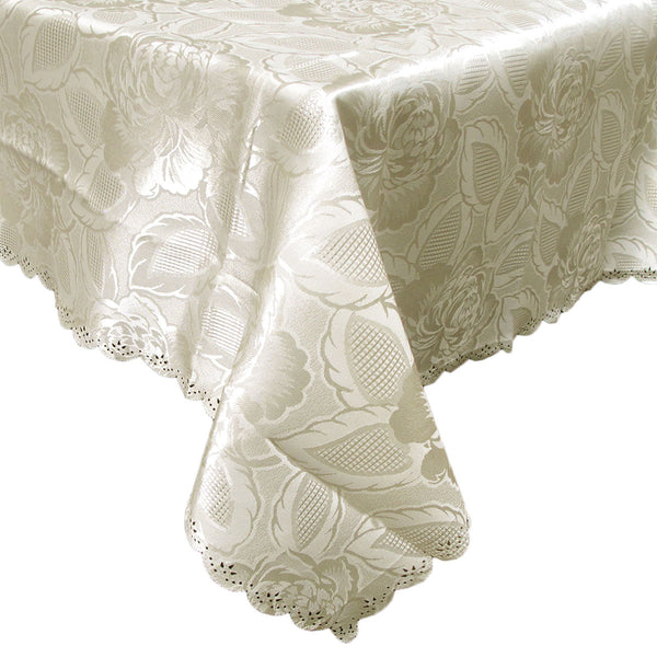Rose Ecru Luxury Tablecloth 150 X 270 Cm Table Cloths
