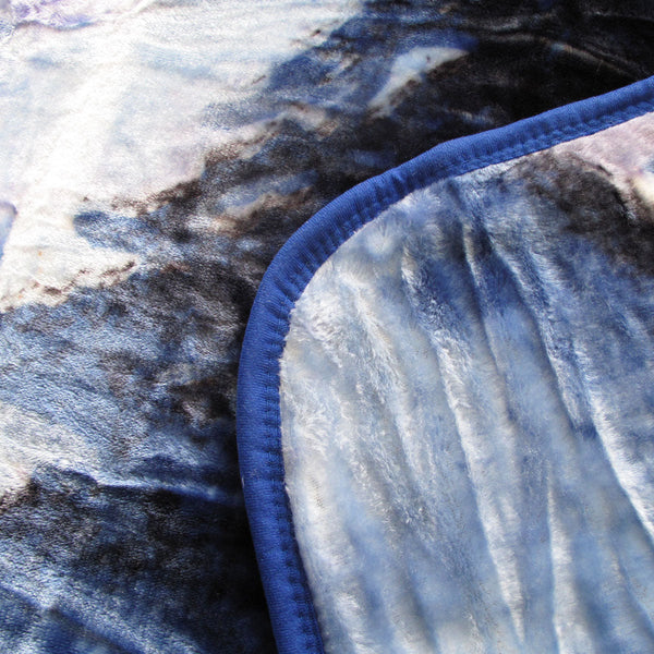 375Gsm 1 Ply 3D Print Faux Mink Blanket Queen 200X240 Cm Winter Wolf Blankets