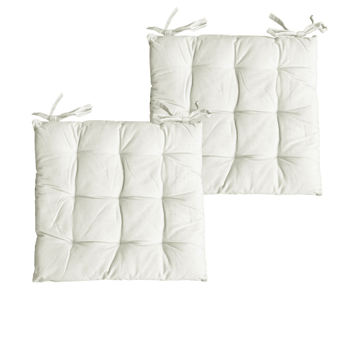 Set Of 2 Colter Cotton Chair Pads Cushions & Decorative Pillows