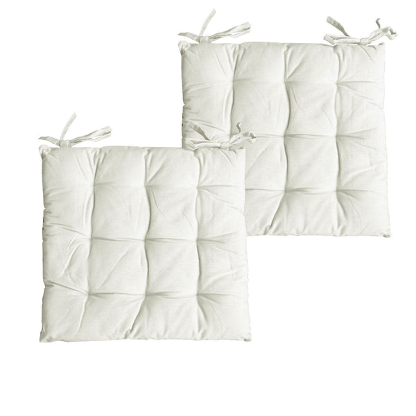 Set Of 2 Colter Cotton Chair Pads Cushions & Decorative Pillows