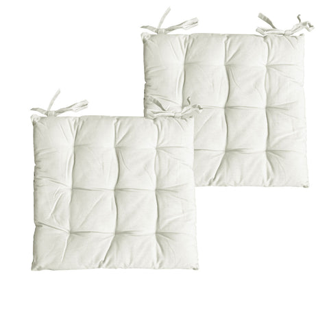 Set Of 2 Colter Cotton Chair Pads Cushions & Decorative Pillows