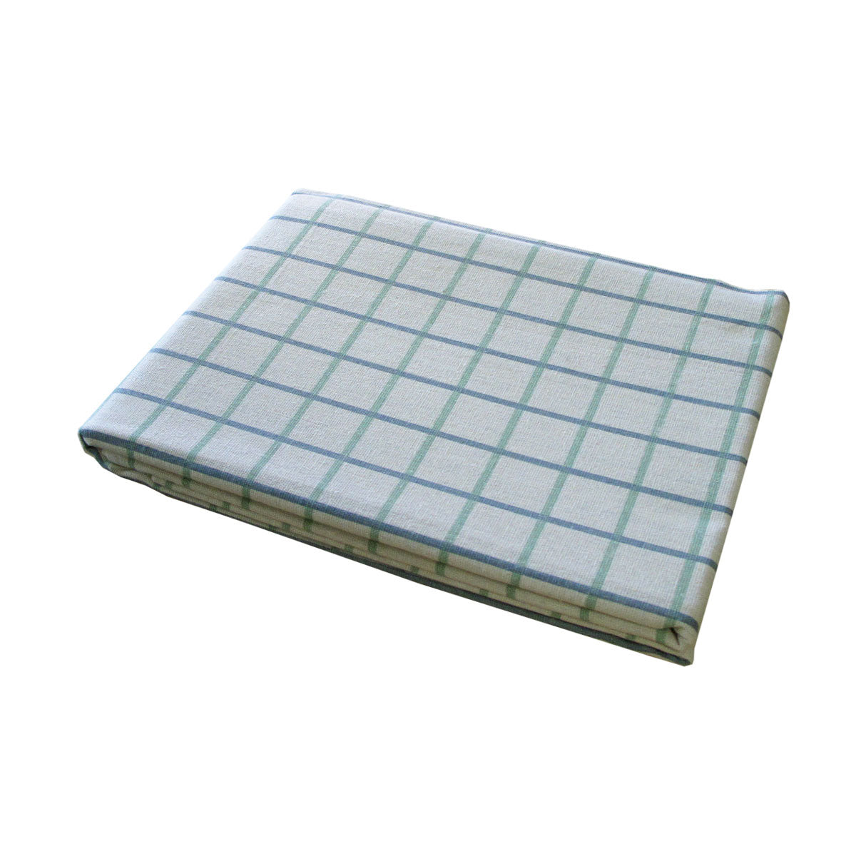 Cotton Grid Checks Oblong Table Cloth 150 X 230Cm Table Cloths