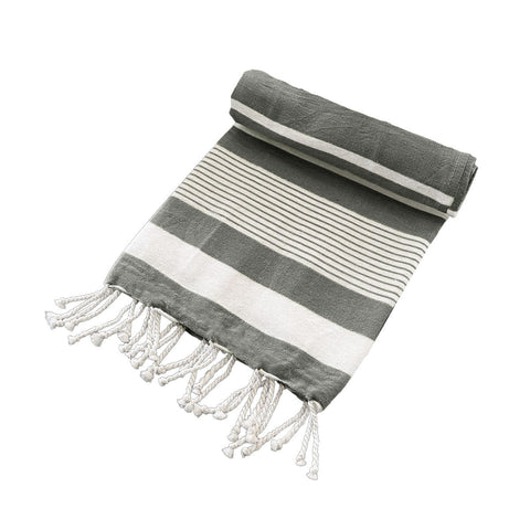 Towels & Washcloths Assorted Brands Cotton Rich Large Turkish Beach Towel With Tassels 80Cm X 155Cm