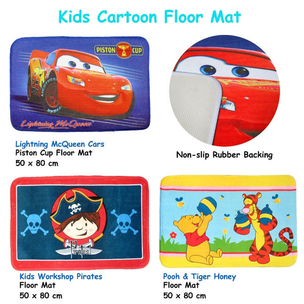 Kids Floor Mat Lightning Mcqueen Cars Piston Cup Rugs