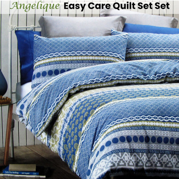 Belmondo Angelique Easy Care Quilt Cover Set Queen Quilt Covers