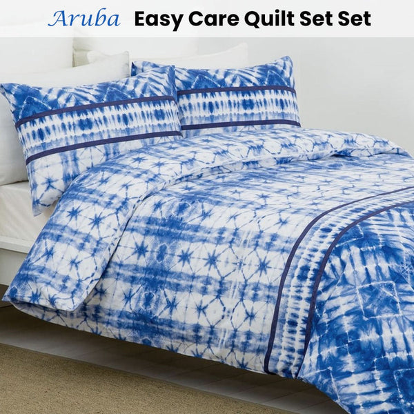 Belmondo Aruba Dutch Caribbean Paradise Easy Care Quilt Cover Set Queen Quilt Covers