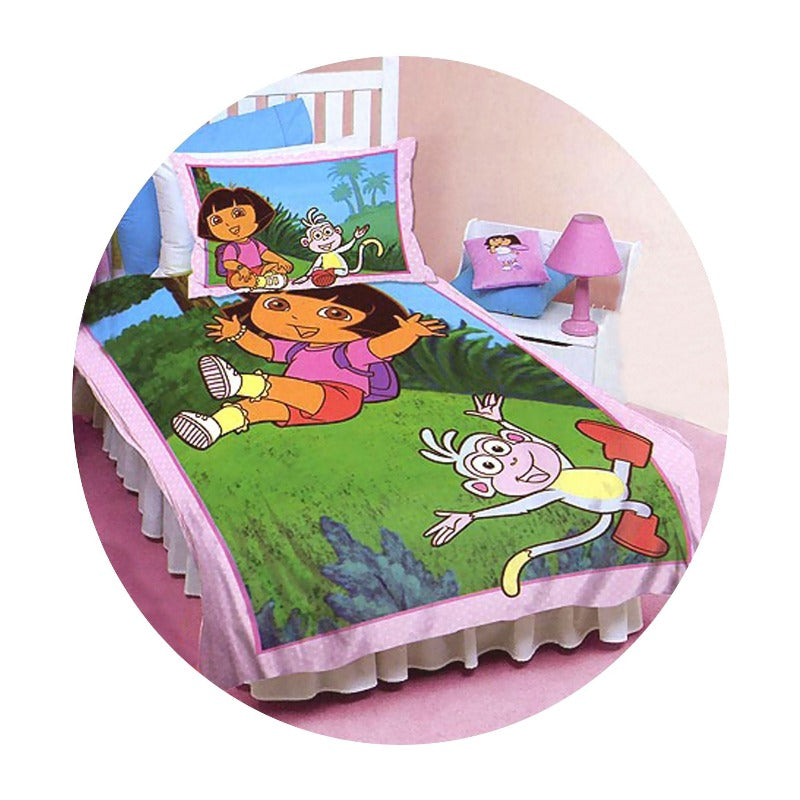 Disney Dora The Explorer Licensed Quilt Cover Set Friends Double Quilt Covers