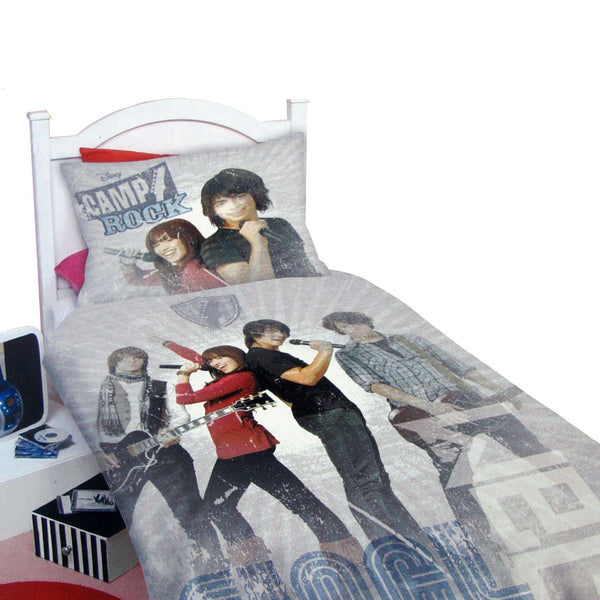 Disney Camp Rock Final Jam Grey Quilt Cover Set Single Single Bed Quilts