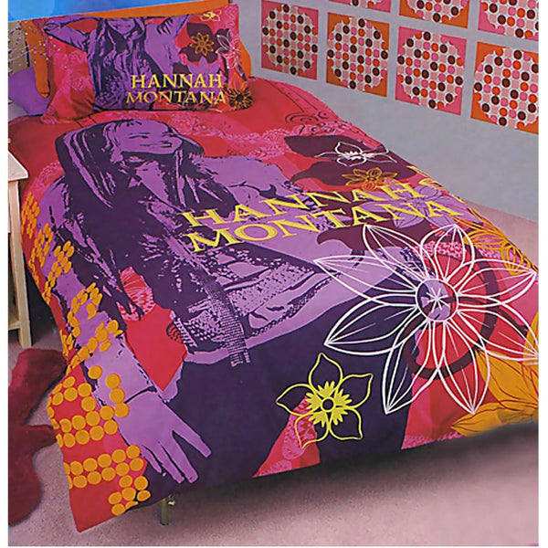 Disney Hannah Montana Purple Quilt Cover Set Single Single Bed Quilts