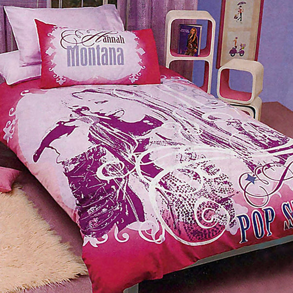 Disney Hannah Montana Pop Star Quilt Cover Set Single Single Bed Quilts
