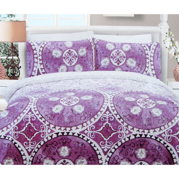 225Tc Kasbah Mandala Cotton Rich Easy Care Quilt Cover Set Queen Quilt Covers
