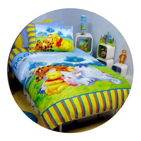 Disney Winnie The Pooh Quilt Cover Set Tiger & Single Quilt Covers