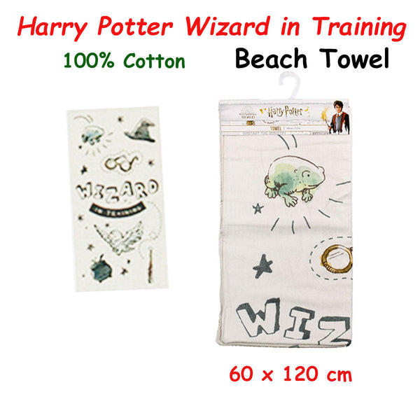 Caprice Harry Potter Wizard In Training Cotton Beach Licensed Towel 60 X 120 Cm Towels & Washcloths