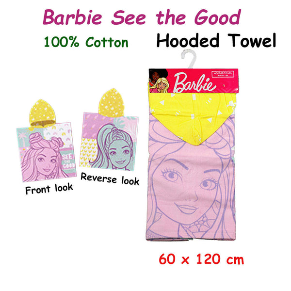 Caprice Barbie See The Good Cotton Hooded Licensed Towel 60 X 120 Cm Towels & Washcloths