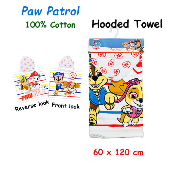 Caprice Paw Patrol Cotton Hooded Licensed Towel 60 X 120 Cm Towels & Washcloths
