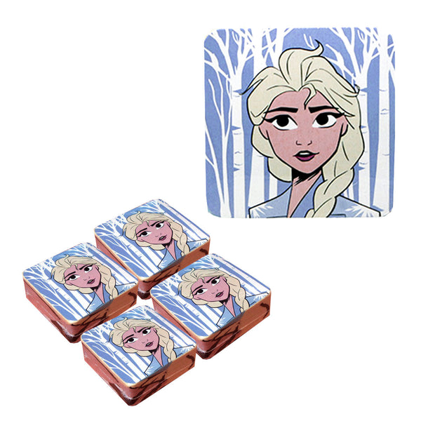Caprice Frozen Elsa Set Of 4 Cotton Licensed Magic Facewashers 30 X Cm Towels & Washcloths